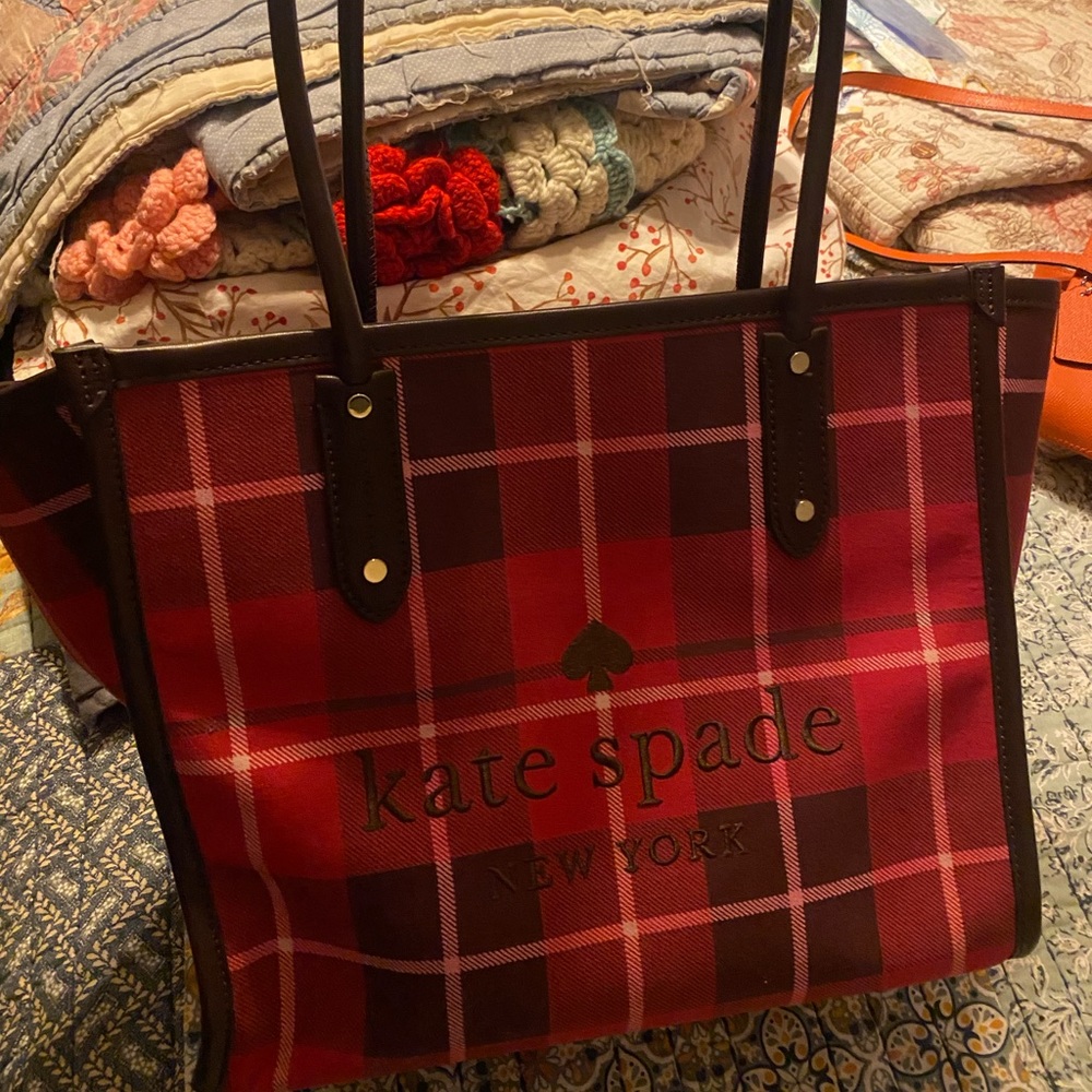 Kate Spade Outlet Plaid Tote